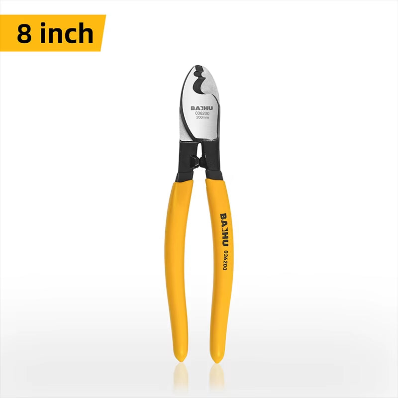 Insulated Cable Cutter Electrician Professional Pliers Shock Wire Stripper Tool Pliers Cable Scissors Hand Tools