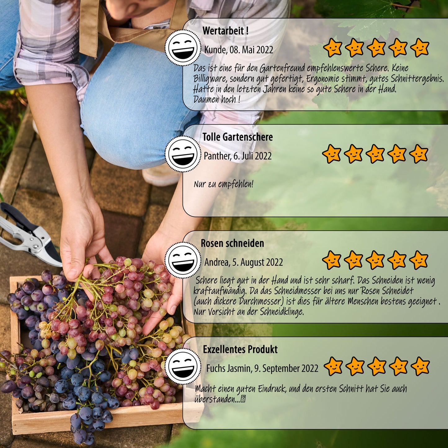 Gartenschere Rosenschere Astschere Garten-Schere Blumenschere Schere Garten