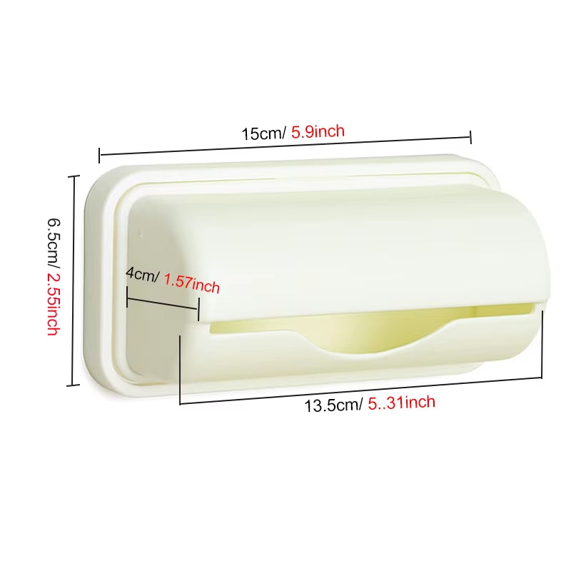 Trash Bags Storage Box Garbage Bag Dispenser for Kitchen Bathroom Wall Mounted Grocery Bag Holder Kitchen Plastic Bags Container