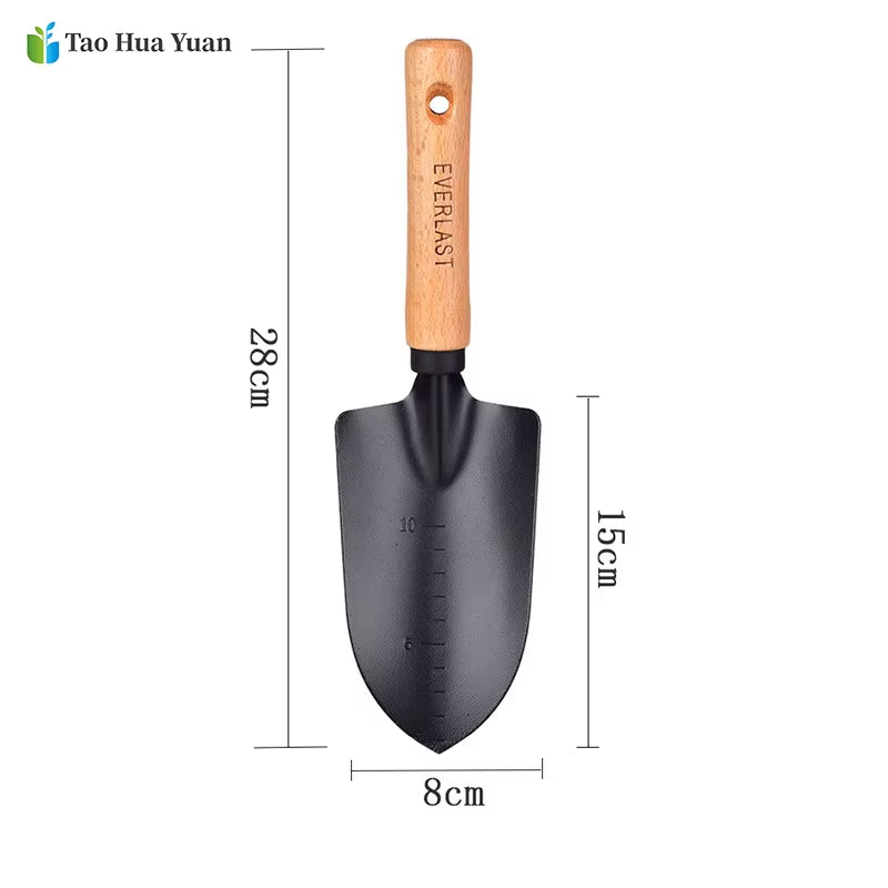 New Arrival Carbon Steel Garden Shovel Flower Planting Shovel Garden Wooden Handle Gardening Hand Tools  Tools