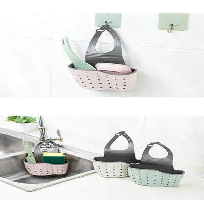 Sink Shelf Soap Sponge Drain Rack Bathroom Holder Kitchen Storage Suction Cup Kitchen Organizer Sink Kitchen Accessories Wash