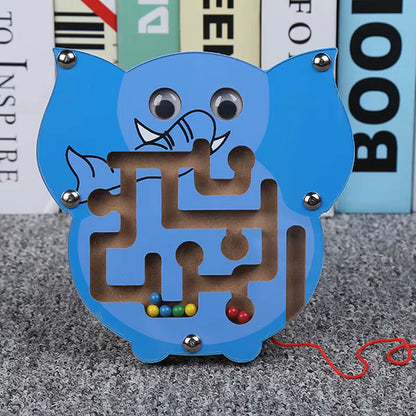 Baby Montessori Educational Toys Children Magnetic Track Maze Balance Board Wooden Puzzle Game Labyrinth Baby Toys 0-12 Months