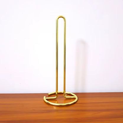 Stainless Steel Kitchen Roll Paper Towel Holder Bathroom Tissue Stand Dining Table Vertical Napkins Rack Kitchen Storage Shelf