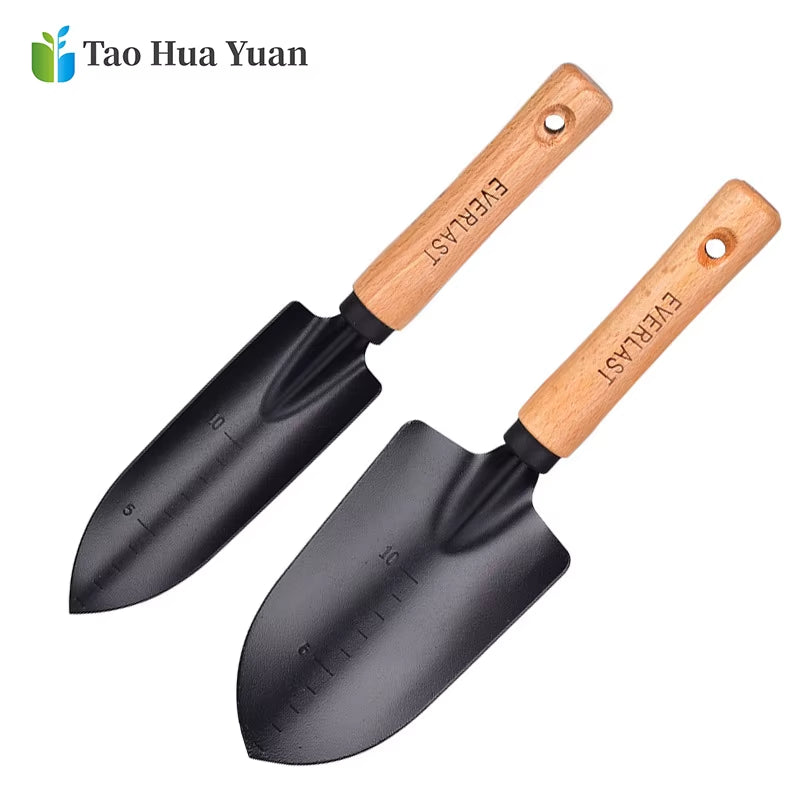 New Arrival Carbon Steel Garden Shovel Flower Planting Shovel Garden Wooden Handle Gardening Hand Tools  Tools