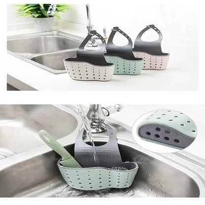 Sink Shelf Soap Sponge Drain Rack Bathroom Holder Kitchen Storage Suction Cup Kitchen Organizer Sink Kitchen Accessories Wash