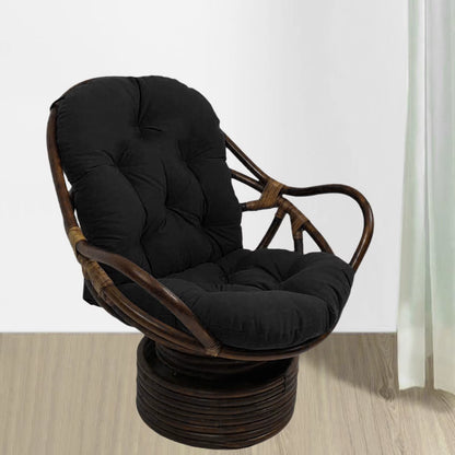 Patio Rattan Swivel Chair Rocker Cushion Garden Seat Pad Garden Furniture Patio Recliner Rocking Chair Cushion