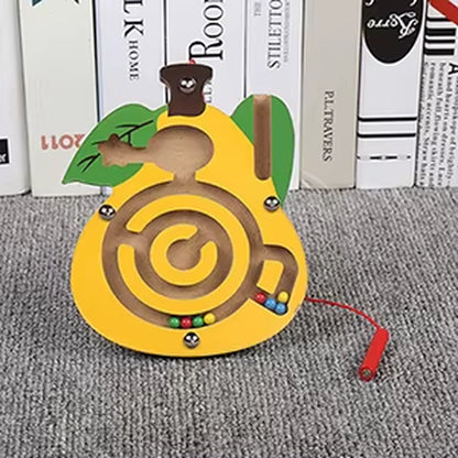 Baby Montessori Educational Toys Children Magnetic Track Maze Balance Board Wooden Puzzle Game Labyrinth Baby Toys 0-12 Months