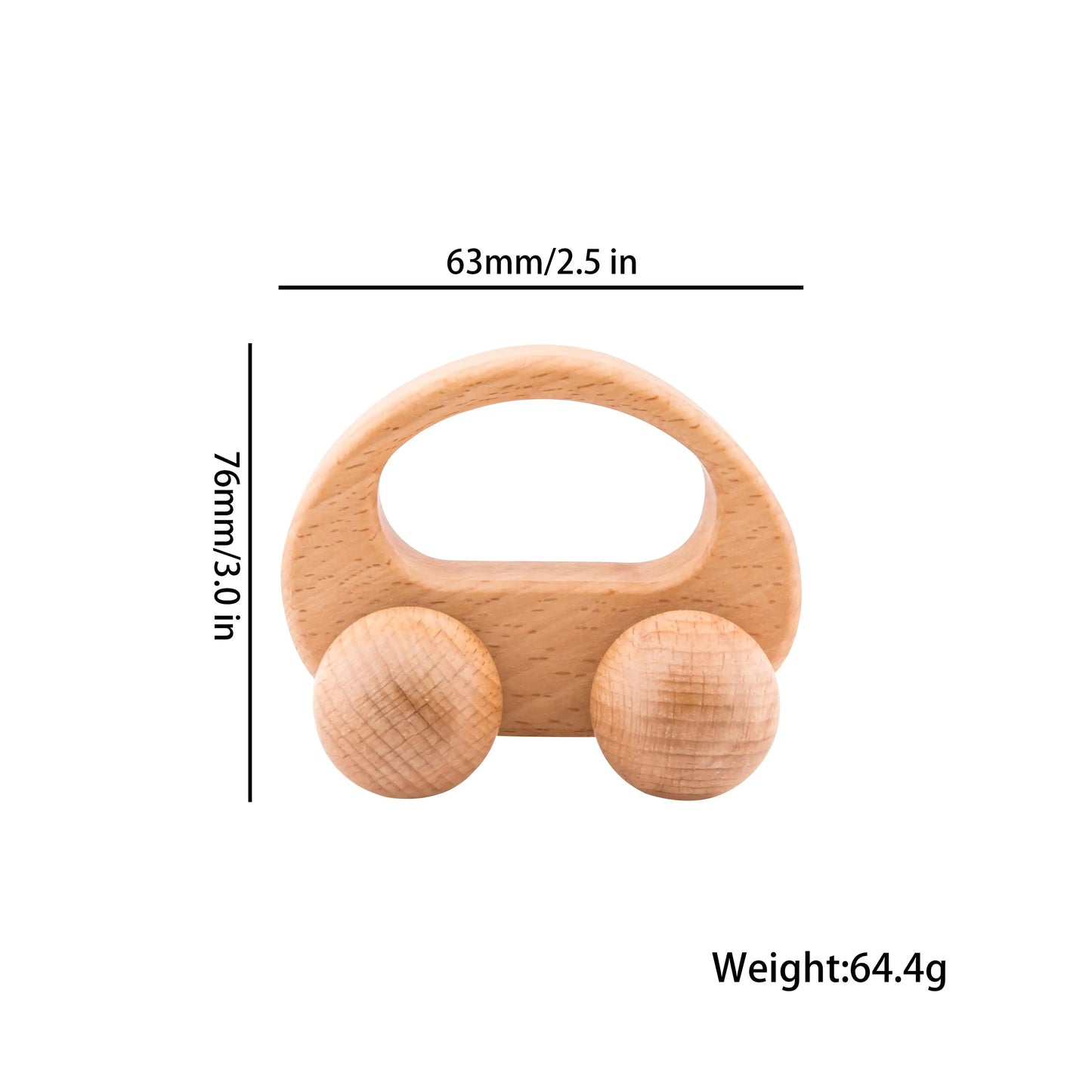 1Pcs Baby Toys Beech Wooden Blocks Wooden Car Cartoon Educational Montessori Toys for Children Teething Birthday Gift Custom Nam