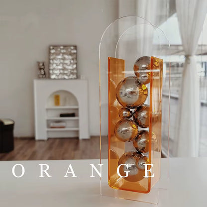 Acrylic Vase Dazzle Transparent Flower Vase Decoration Ornaments Small Vase Creativity Home Decoration