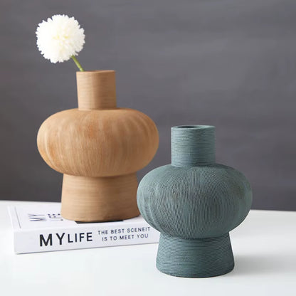 Nordic Minimalism Brushed Ceramic Vase, Minimalism Flower Pot, Home Decoration, Living Room Ornament, Porch, Porch