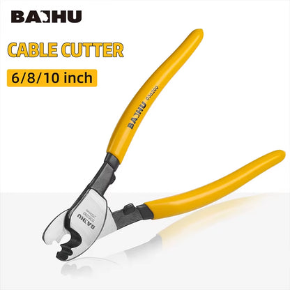 Insulated Cable Cutter Electrician Professional Pliers Shock Wire Stripper Tool Pliers Cable Scissors Hand Tools