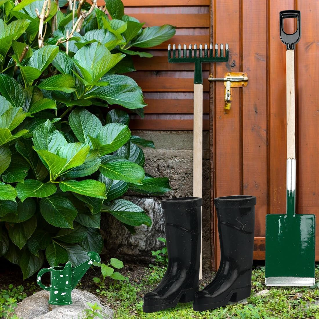 12 Stück Miniatur Puppenhaus Set, Mini Gartengeräte, Miniatur Garten Zubehör, Puppen Gartengeräte, Puppenhaus Garten Möbel, Wichtel Garten Zubehör Weihnachten Für 1:12 Puppenhaus Miniatur Garten Deko