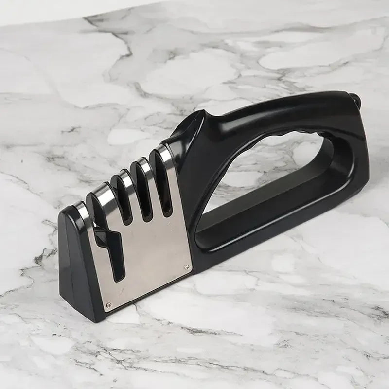Kitchen 4 Segment Knife Sharpener Multifunctional Portable Non-Slip Base Knife Sharpener Household Kitchen Gadgets Accessories
